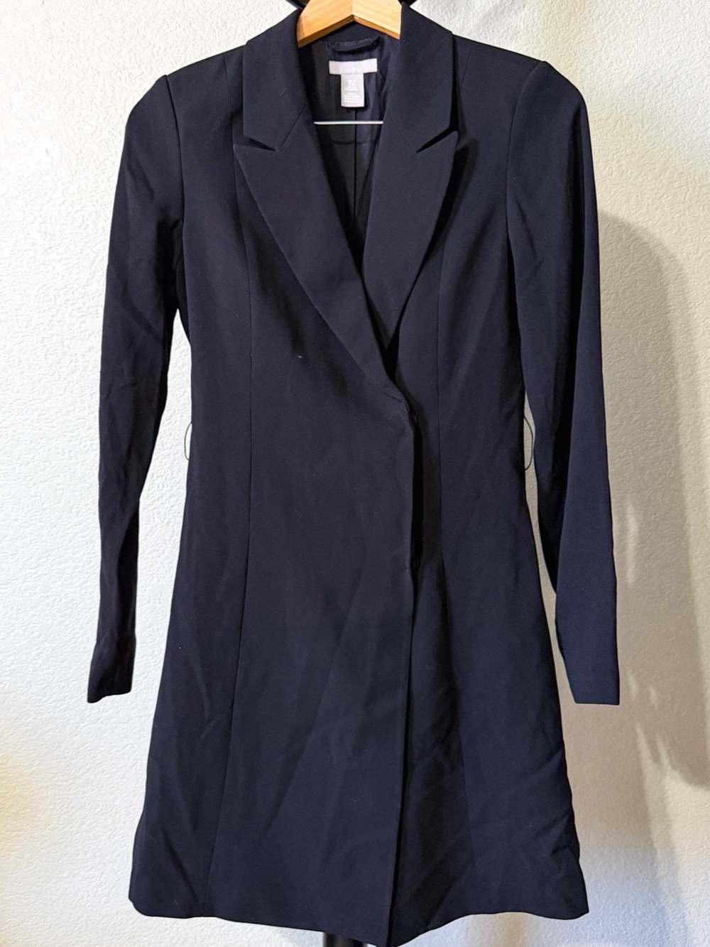 H&M Black Long Sleeve Blazer Coat